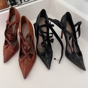 YSL Heels, Size 7, leather